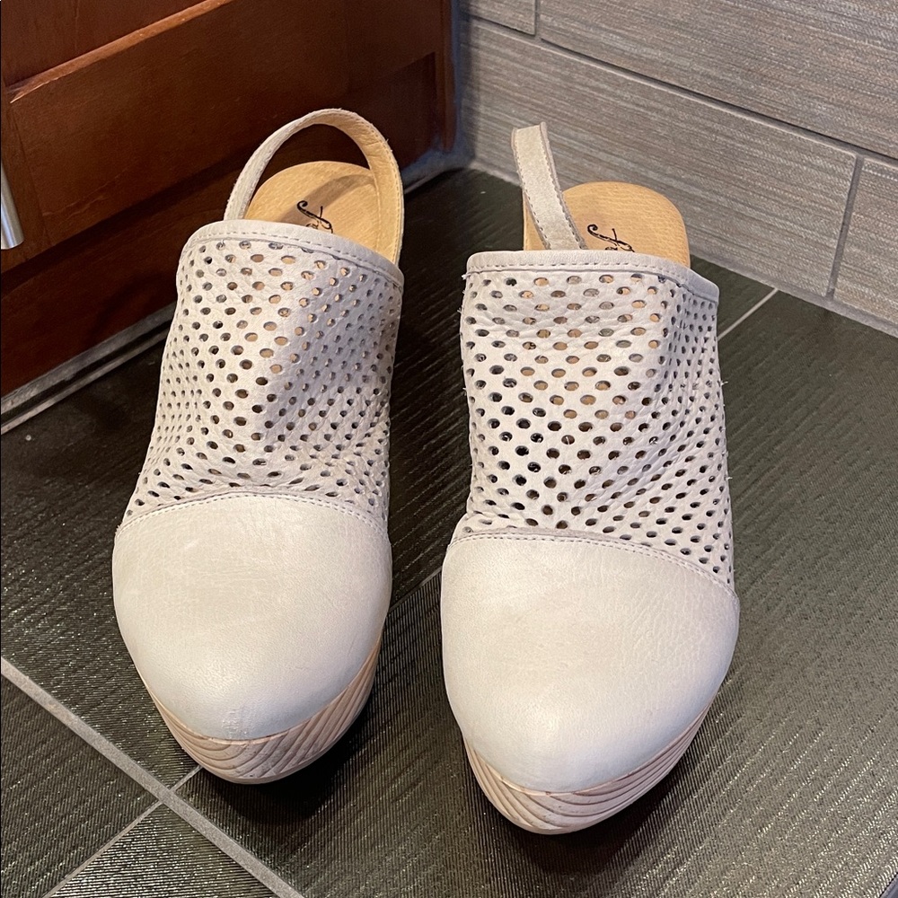 Free people Women's Perforated Leather Slip-On Shoes